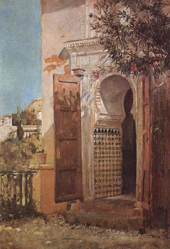 Tom roberts Moorish Doorway,Granada China oil painting art